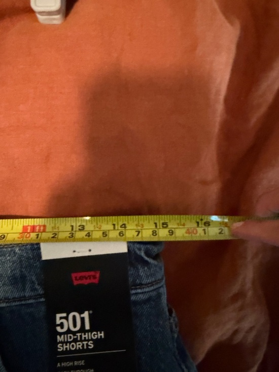 Levi's 501 Mid Thigh Women’s Shorts in Dark Blue - Picture 6 of 6